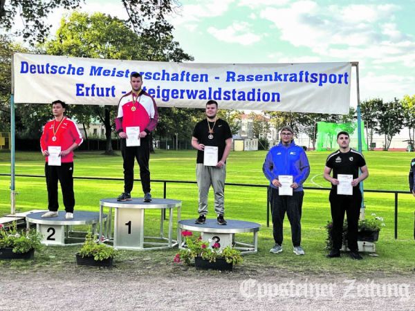 Tim Steinfurth holte zweimal Gold in Erfurt Foto: privat