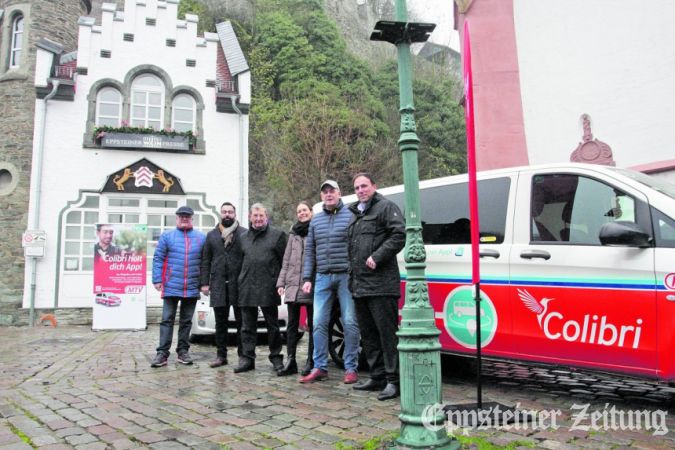 Auf dem Gottfriedplatz stellte die MTV das neue Busangebot Colibri vor.Foto: Beate Schuchard-Palmert